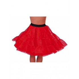 Petticoat knielengte - Rood