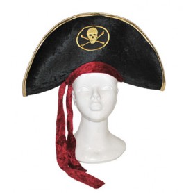 Piraten hoed - Zwart